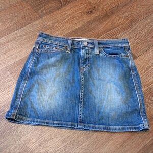 Vintage GAP Blue A-Line Mini Skirt Casual